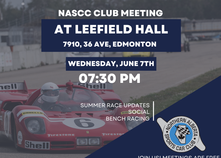 CLUB MEETING – IN PERSON – JUNE 7th!