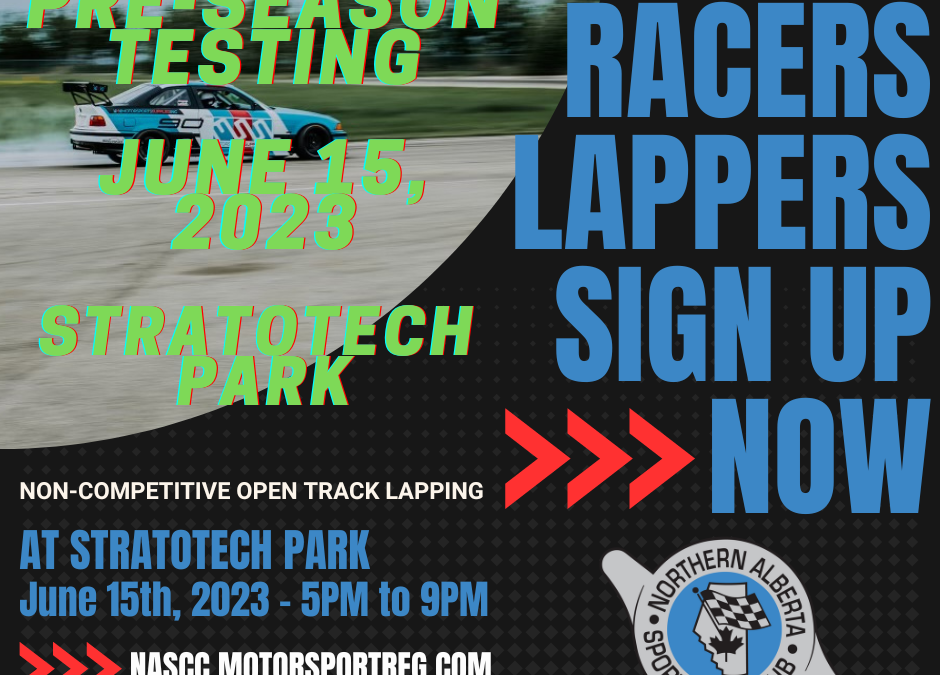 Test & TUNE – JUNE 15th @ STRATOTECH – NEED ENTRIES